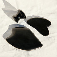 Gua Sha Stone with Comb Edge