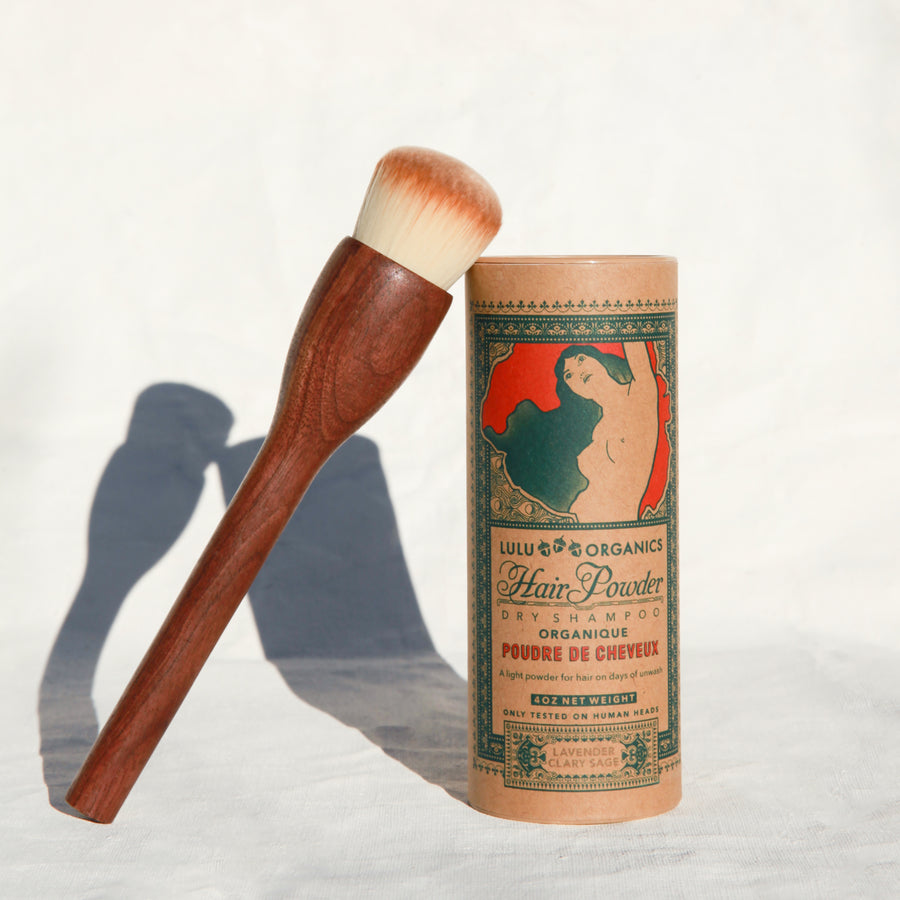 Wooden Hair Powder Application Brush